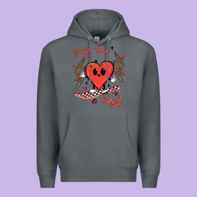Cooler Than Cupid Premium Hoodie Designed By Maliassmallbusiness