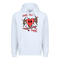 White cooler than cupid Premium Hoodie - MaliasSmallBusiness