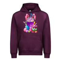 Mauve Wine Happy Easter coffee cup Urban Hoodie - NancyCooperArtShop