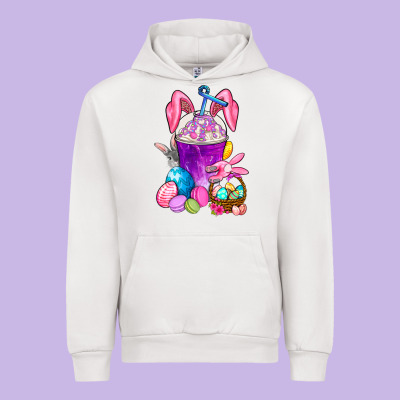 Happy Easter Coffee Cup Urban Hoodie Designed By Nancycooperartshop