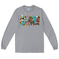 Heather Grey nurse mom Long Sleeve Tee - texasbilliewilder