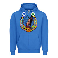 True Royal Halloween Horseshoe Zipper Hoodie - CowhideDigitalArt