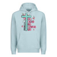 Blue Mist oh how he loves us ephesians 2 4 8 Premium Hoodie - MaliasSmallBusiness