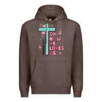 Coffee oh how he loves us ephesians 2 4 8 Premium Hoodie - MaliasSmallBusiness