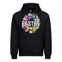 Black Easter with eggs and daisy Urban Hoodie - NancyCooperArtShop