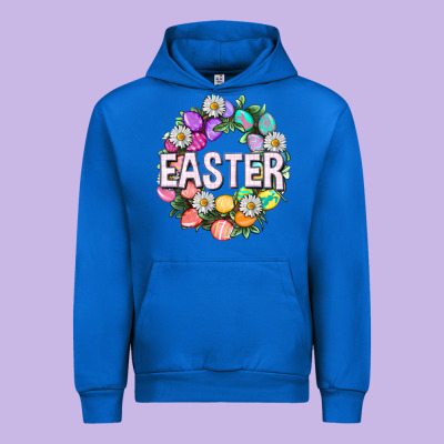 Easter With Eggs And Daisy Urban Hoodie Designed By Nancycooperartshop