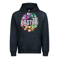 Navy Easter with eggs and daisy Urban Hoodie - NancyCooperArtShop