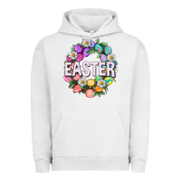 Pigment Lunar Rock Easter with eggs and daisy Urban Hoodie - NancyCooperArtShop