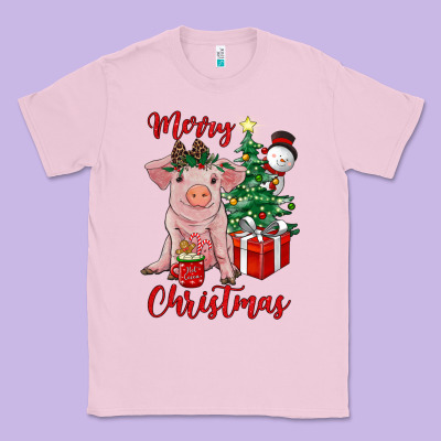 Merry Christmas Pig Classic Tee Designed By Ranaportraitstore