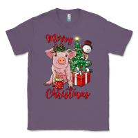 Lavender merry christmas pig Classic Tee - RanaPortraitStore