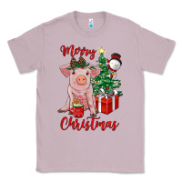 Lilac merry christmas pig Classic Tee - RanaPortraitStore