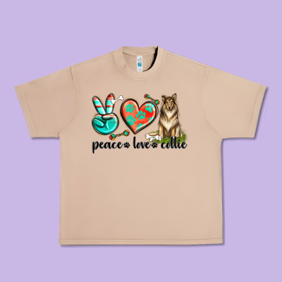 Urban Heavy Tee peace love collie