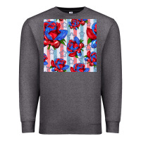 Charcoal Heather patriotic roses Premium Sweatshirt - BundleAndBundleShop