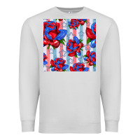 Dove Grey patriotic roses Premium Sweatshirt - BundleAndBundleShop