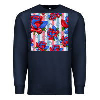 Navy patriotic roses Premium Sweatshirt - BundleAndBundleShop
