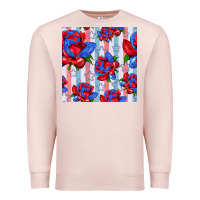 Pale Pink patriotic roses Premium Sweatshirt - BundleAndBundleShop