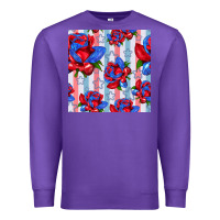 Purple patriotic roses Premium Sweatshirt - BundleAndBundleShop