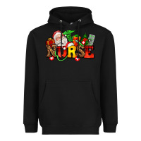 Black nurse with Christmas Heavyweight Hoodie - AdoDesignShop