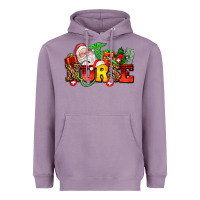 Lavender nurse with Christmas Heavyweight Hoodie - AdoDesignShop