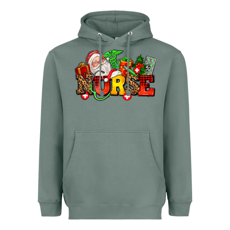 Nurse With Christmas Heavyweight Hoodie by AdoDesignShop | Teevron