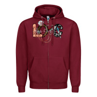 Burgundy love nurse Zipper Hoodie - SublimationCraftShop