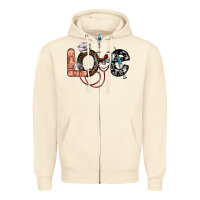 Sandshell love nurse Zipper Hoodie - SublimationCraftShop