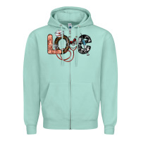 Seafoam love nurse Zipper Hoodie - SublimationCraftShop