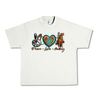 Pistachio peace love cowboy Urban Heavy Tee - texasbilliewilder