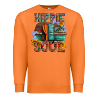 Carrot hippie soul with caravan and flowers Premium Sweatshirt - Artiststas