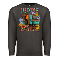 Smoke hippie soul with caravan and flowers Premium Sweatshirt - Artiststas