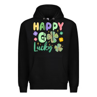Black happy go lucky Premium Hoodie - MaliasSmallBusiness