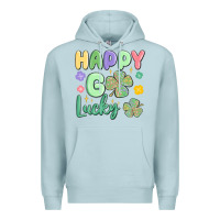 Blue Mist happy go lucky Premium Hoodie - MaliasSmallBusiness