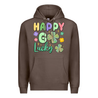 Coffee happy go lucky Premium Hoodie - MaliasSmallBusiness