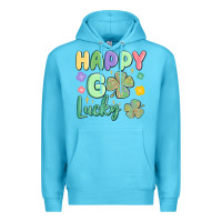 Ocean Blue happy go lucky Premium Hoodie - MaliasSmallBusiness