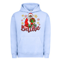 Pigment Grape Ice believe black santa christmas Urban Hoodie - MaliasSmallBusiness