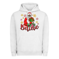 Pigment Lunar Rock believe black santa christmas Urban Hoodie - MaliasSmallBusiness