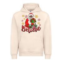 Sandshell believe black santa christmas Urban Hoodie - MaliasSmallBusiness