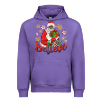 Tulip believe black santa christmas Urban Hoodie - MaliasSmallBusiness