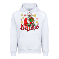 White believe black santa christmas Urban Hoodie - MaliasSmallBusiness