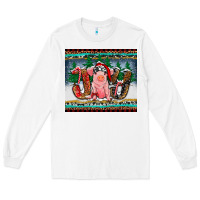White joy pig Long Sleeve Tee - RanaPortraitStore