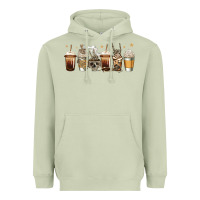 Matcha skeleton coffee cups Heavyweight Hoodie - Jasminsmagicworld