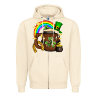 Sandshell st. patricks day barrel beer Zipper Hoodie - Neo Western