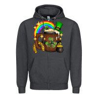 Smoke st. patricks day barrel beer Zipper Hoodie - Neo Western
