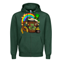 Sports Green st. patricks day barrel beer Zipper Hoodie - Neo Western
