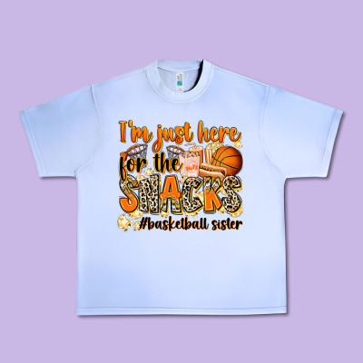 Im Just Here For The Snacks Basketball Sister Urban Heavy Tee Designed By Zillion Design Studio