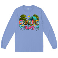 Colony Blue camping vibes Long Sleeve Tee - Zillion Design Studio