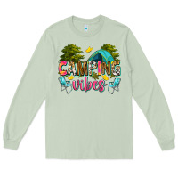 Matcha camping vibes Long Sleeve Tee - Zillion Design Studio