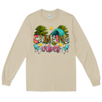 Mushroom camping vibes Long Sleeve Tee - Zillion Design Studio