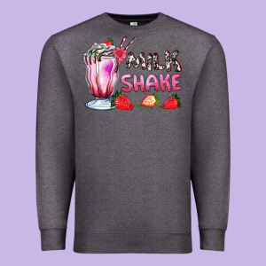 Milkshake With Strawberry Premium Sweatshirt Designed By Adodesignshop