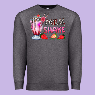 Milkshake With Strawberry Premium Sweatshirt Designed By Adodesignshop
